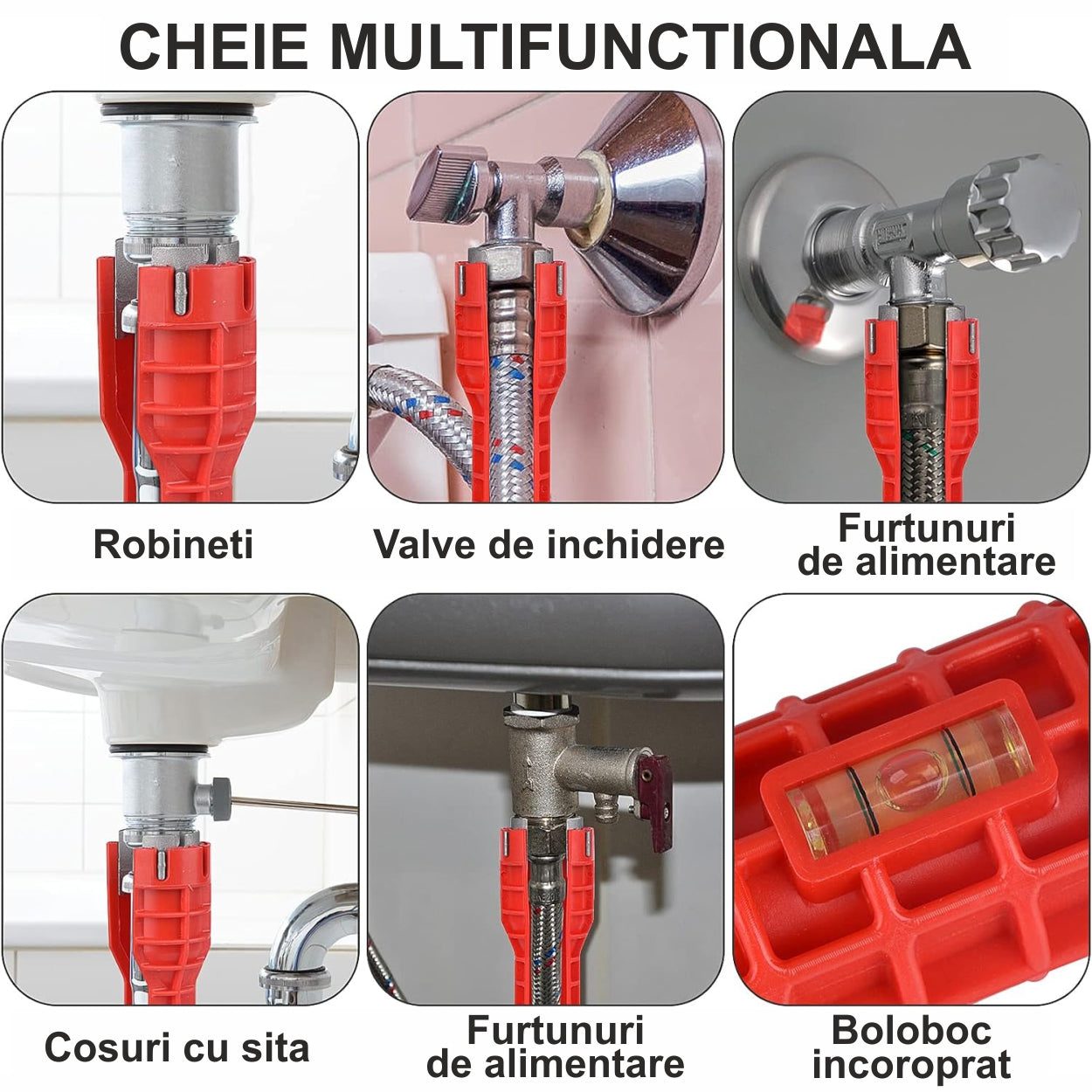 Cheie multifunctionala instalatii sanitare