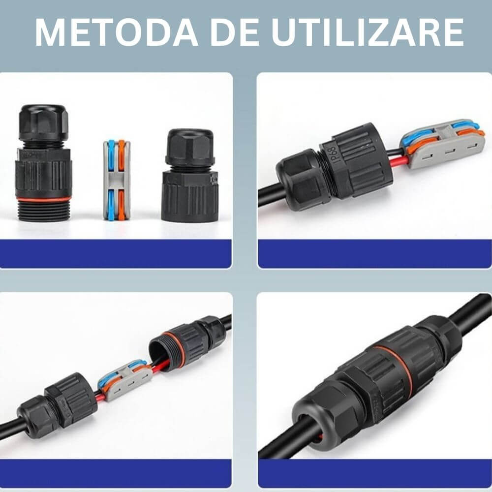 Conector Impermeabil pentru Exterior